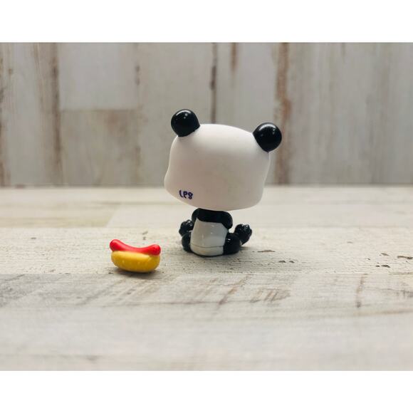 Littlest Pet Shop LPS Vintage Panda blue Eyes EUC - Picture 2 of 3